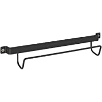 WENKO Soporte de escalera - Soporte mural para escaleras- Metal barnizado- 33.5 x 6.5 x 7 cm- Negro